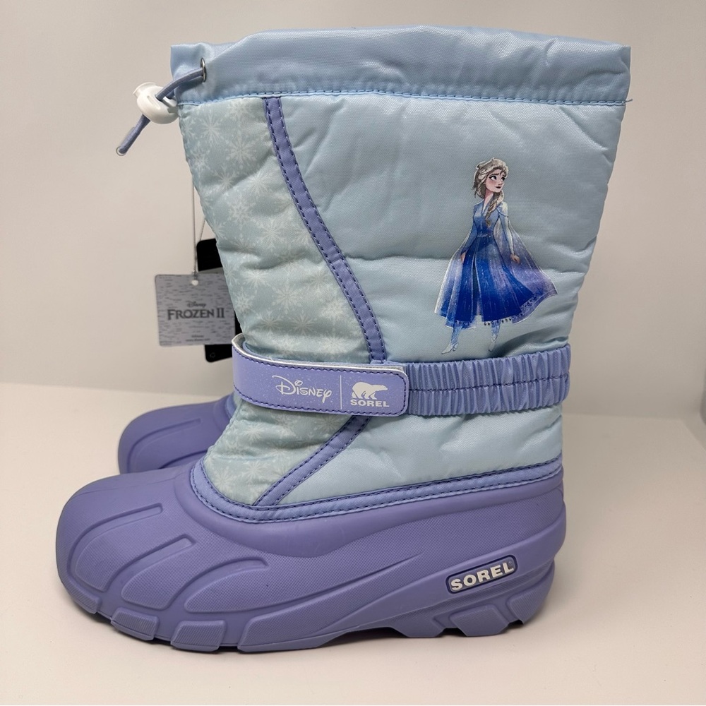 Sorel NWT Disney Frozen Elsa Boots Purple Youth Size 6